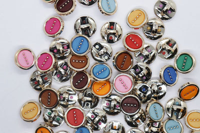 Multicolor Circular Acrylic Buttons