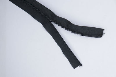 Black Plain Zipper