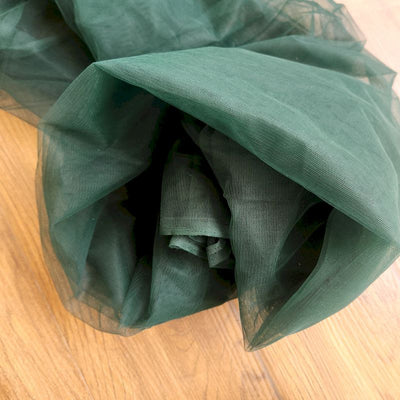 Bottle Green Plain Mono Net Fabric (Wholesale)