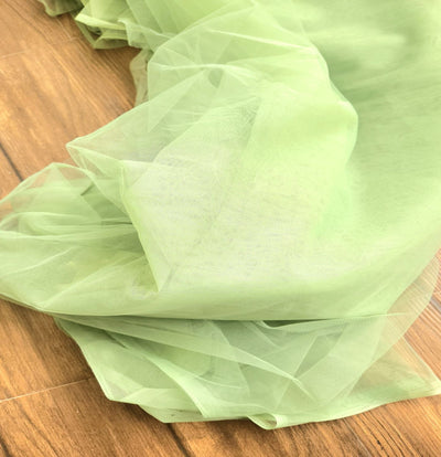 Sage Green Plain Mono Net Fabric (Wholesale)