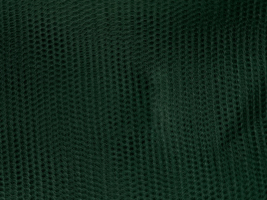 Dark Green Plain Net Fabric