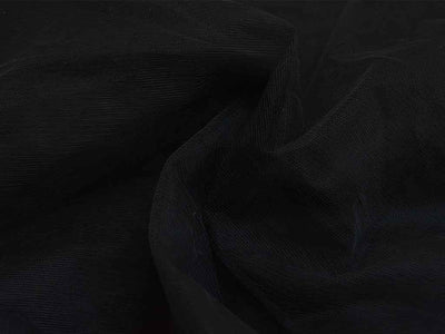 Jet Black Plain Net Fabric (Wholesale)