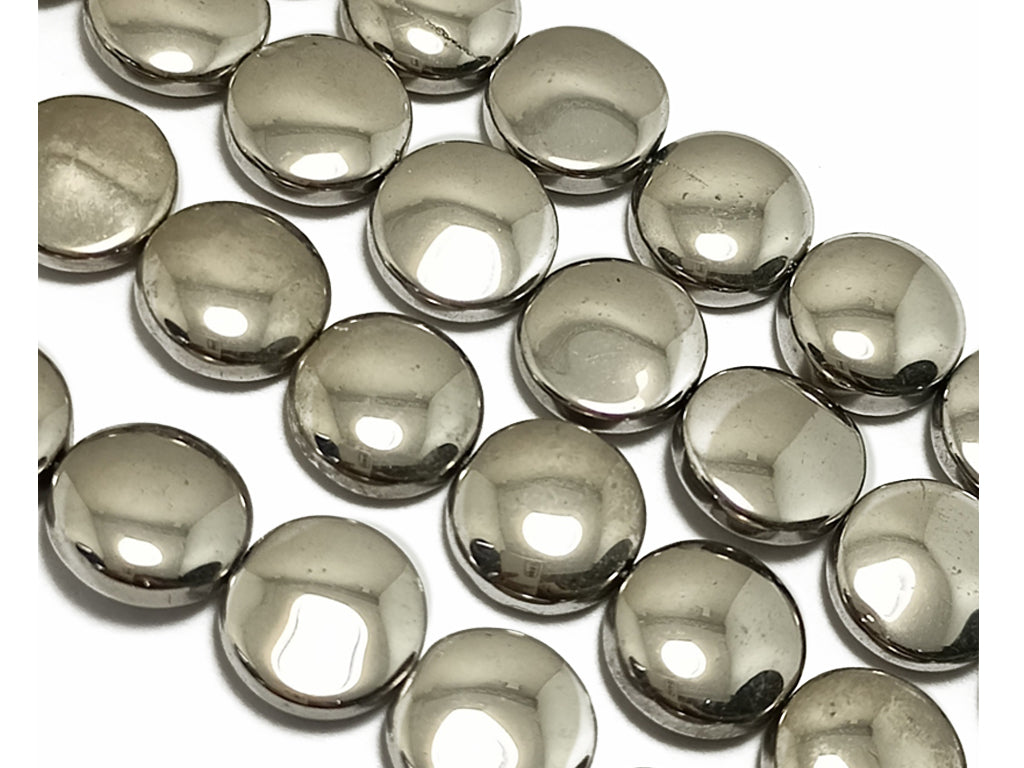 Silver Metallic Finish Glass Beads