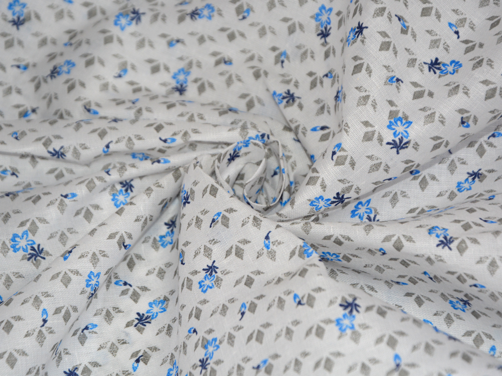 white-flower-printed-cotton-linen-fabric