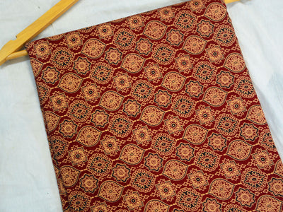 Red Traditional Pure Cotton Fabric