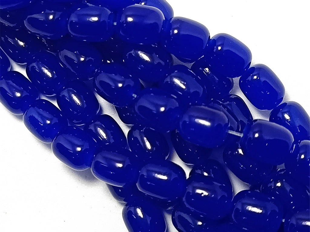 Blue Faceted Flat Crystal Beads