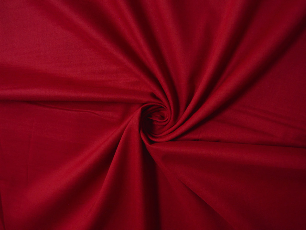 Blood Red Plain 100% Pure Mul Mul Cotton