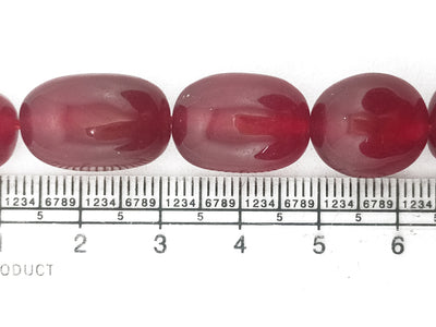 Maroon Square Natural Stone Beads