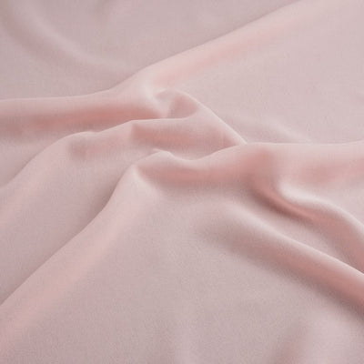 Light Peach Plain Faux Georgette Fabric