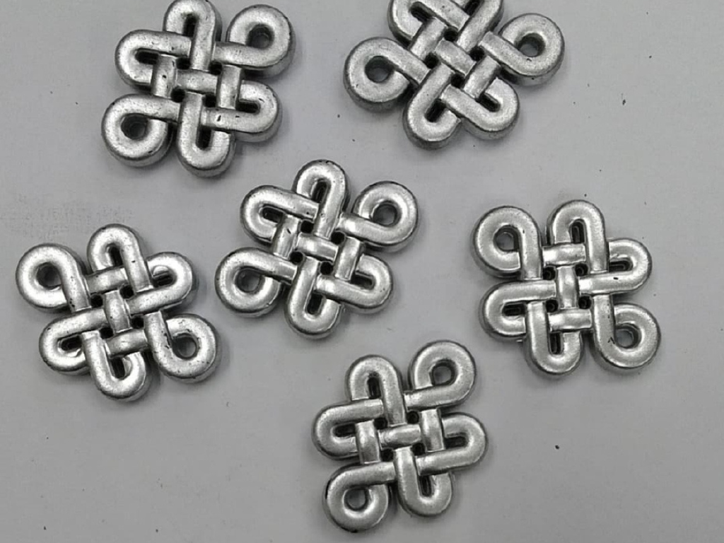 Silver Designer Plastic Stones