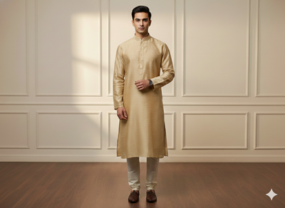 Off White Plain Bangalore Raw Silk Fabric  (Wholesale)