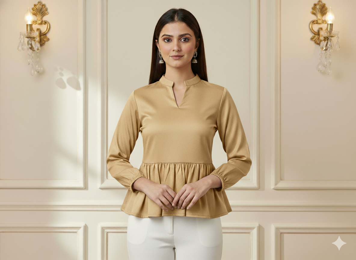 Pastel Light Cream Plain Malai Satin Fabric