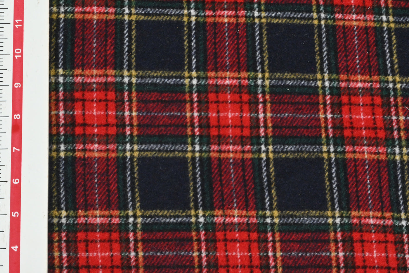 Multicolor Checks Wool Tweed Fabric