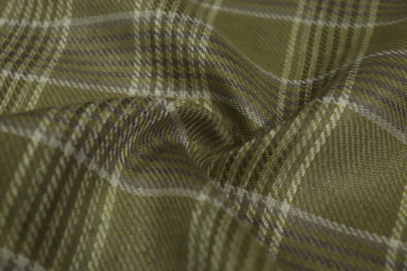 Multicolor Check Yarn Dyed Linen Fabric