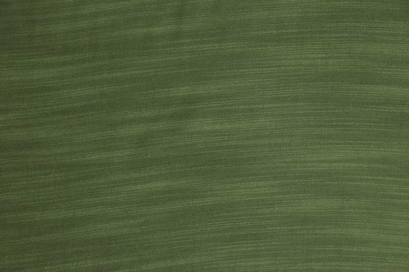 Precut of 1.5 Meters of Leaf Green Plain Textured Tussar Cotton Slub Fabric