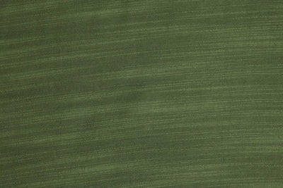 Precut of 1.5 Meters of Leaf Green Plain Textured Tussar Cotton Slub Fabric