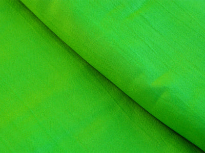 Grass Green Plain Pure Viscose Gaji Silk Fabric