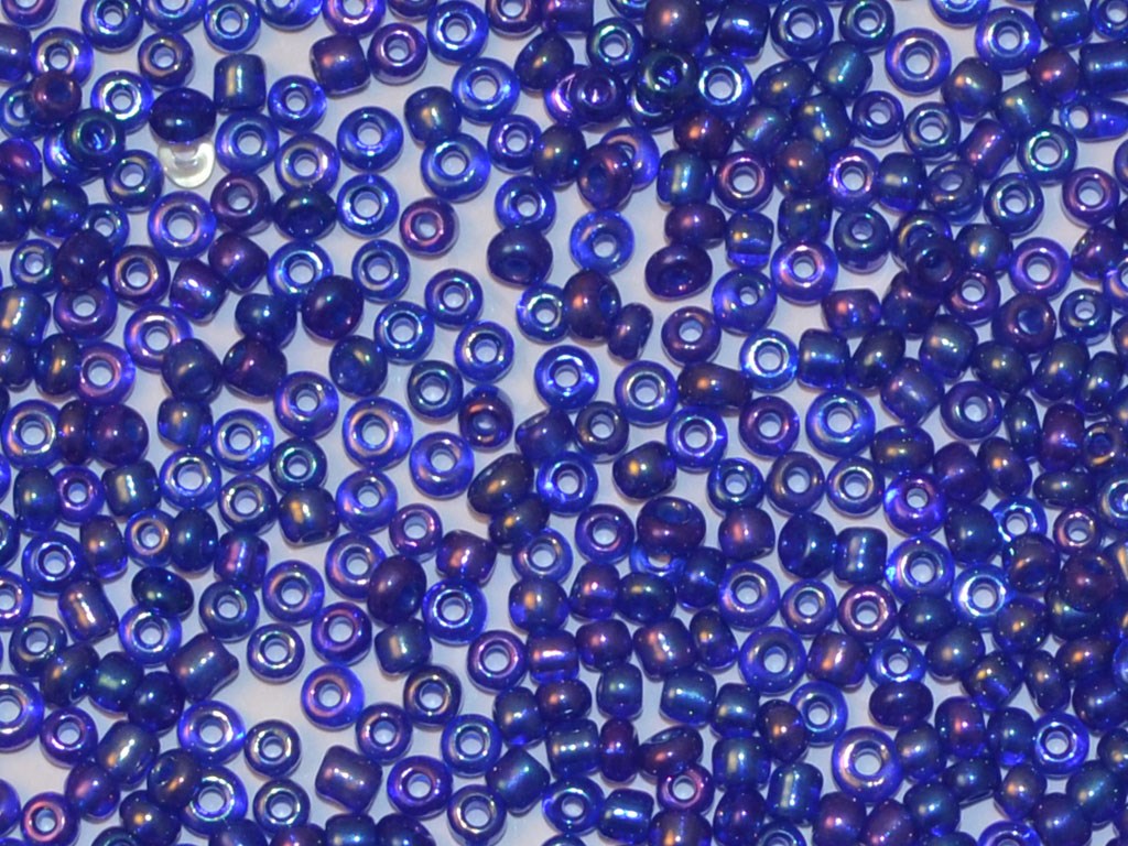 Blue Rainbow Round Seed Beads | The Design Cart (4331173380165)