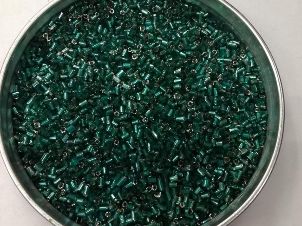 Dark Green Silverline 2 Cut Glass Seed Beads- 2 mm