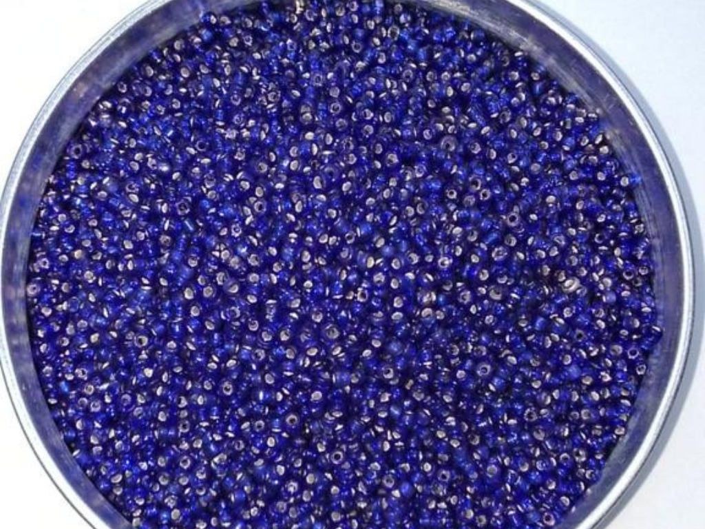 Blue Inside Colour Round Rocaille Glass Seed Beads- 2 mm (Wholesale)