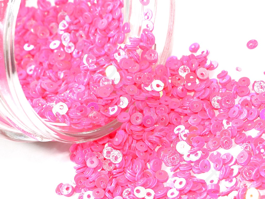 Pink 1 Hole Plastic Sequins | The Design Cart (1827261972514)