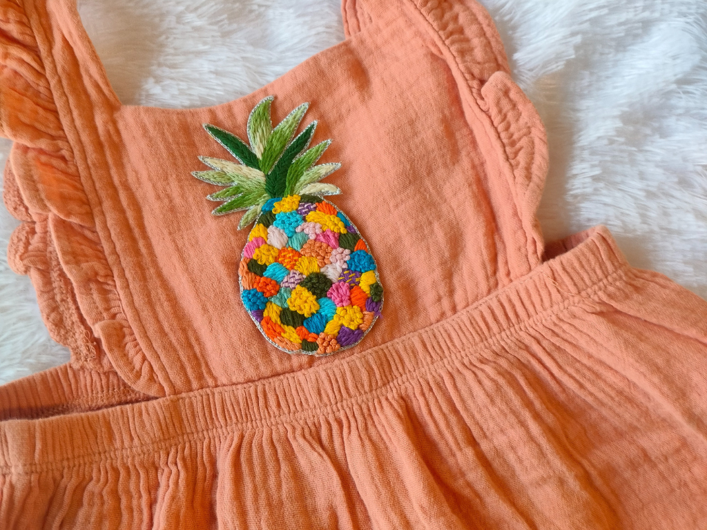 Multicolor Handcrafted Pineapple Patch