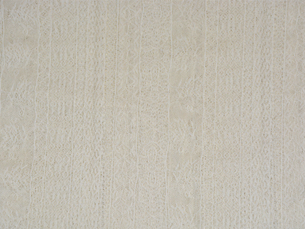 White Stripes Laser Cutting Nylon Net Fabric