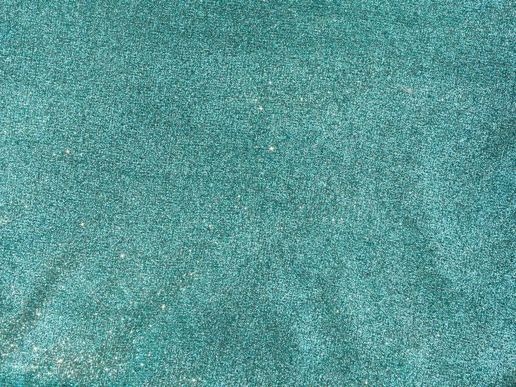 Turquoise Plain Shimmer Bonding Fabric