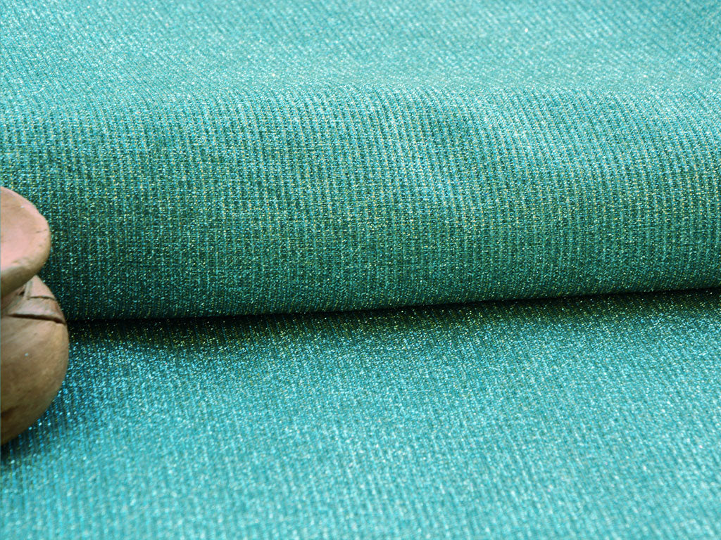 Turquoise Plain Shimmer Bonding Fabric