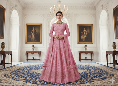 प्याज बैंगनी धातुई सेक्विन कढ़ाई मलाई साटन कपड़ा