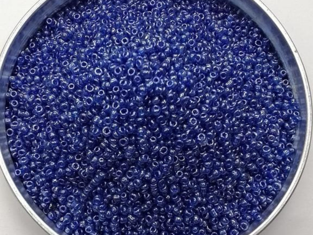 Deep Blue Round Rocaille Glass Seed Beads- 2 mm