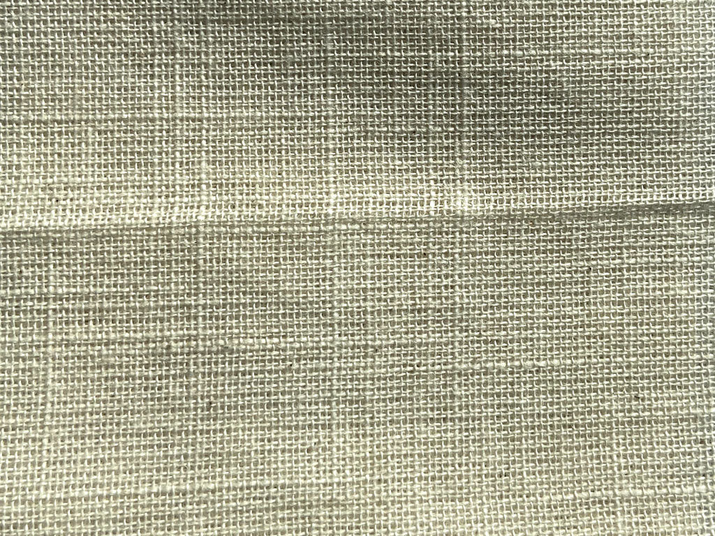 Cream Plain Greige 20s Cotton Slub Fabric (Wholesale)