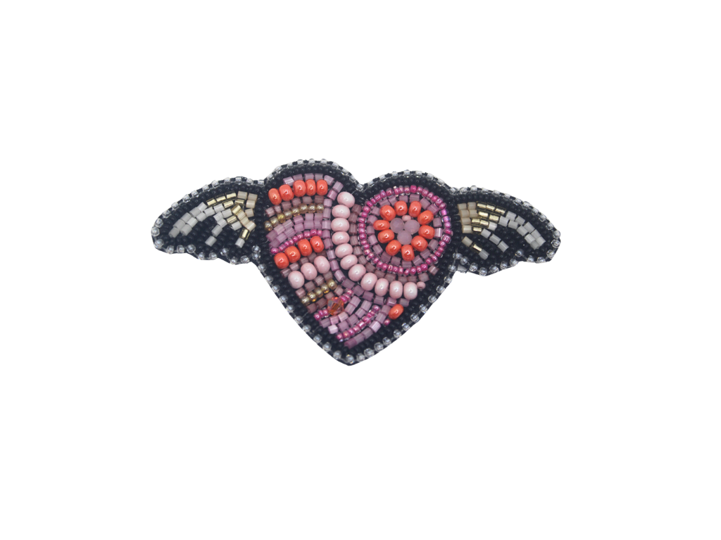 Multicolor Hearts & Wings Patches