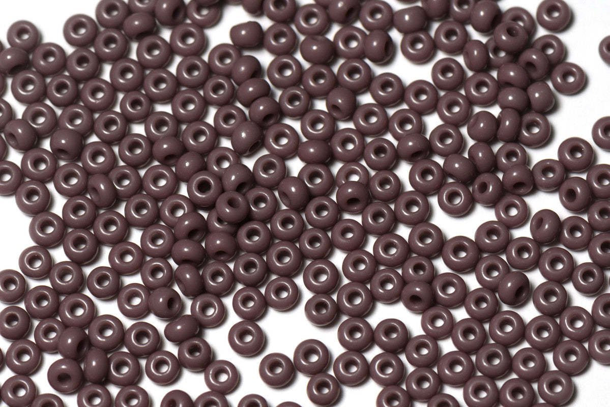 Grape Purple Opaque Preciosa Seeds Beads