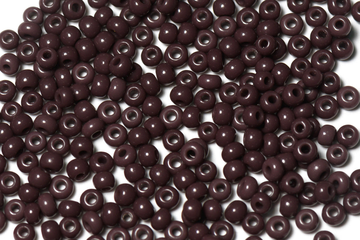 Plum Purple Opaque Preciosa Seeds Beads