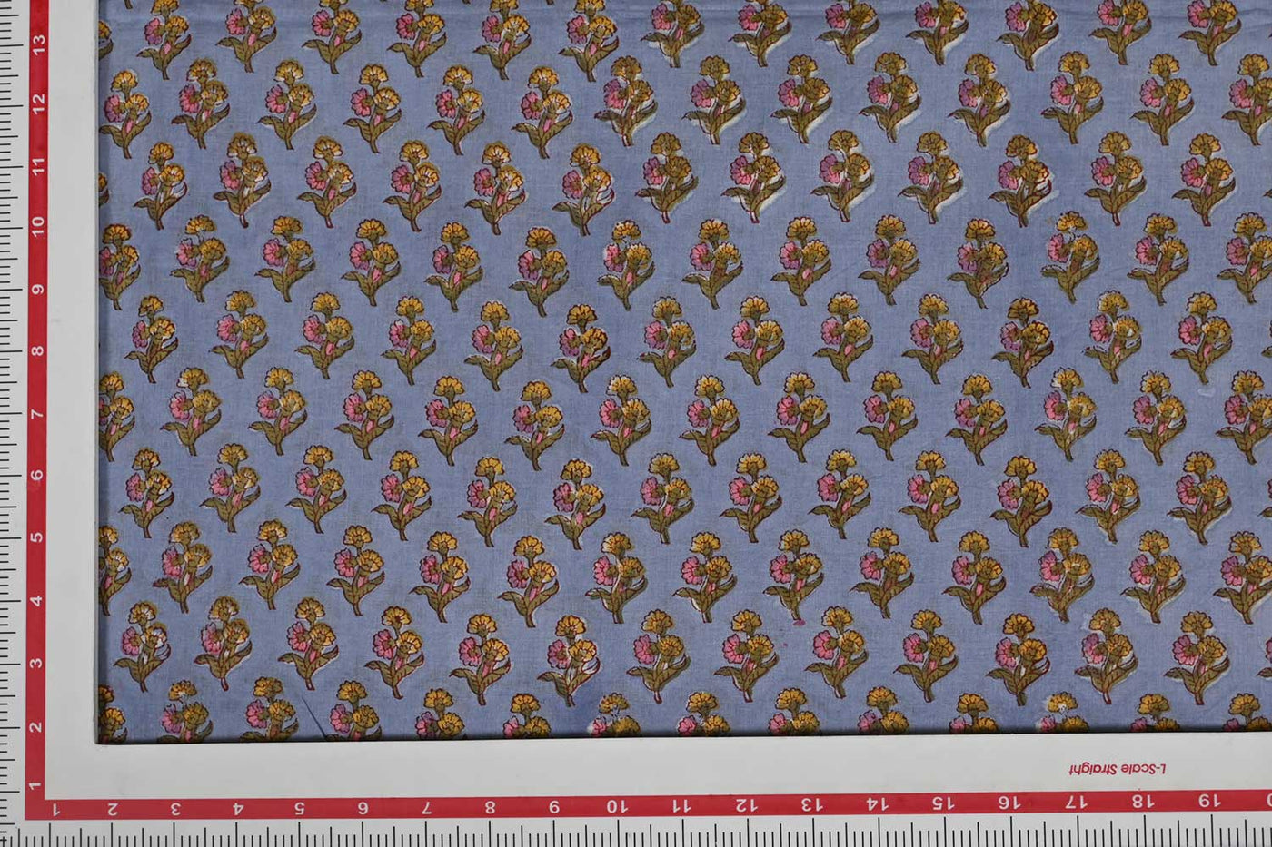 Multicolor Motifs Cotton Cambric Fabric