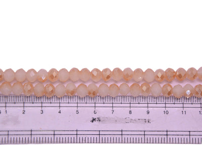 Light Peach Double Tone Crystal Beads