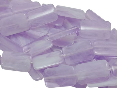 Light Purple Rectangular Resin Beads