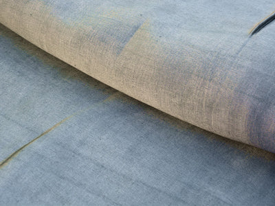 Gray Plain Pure Viscose Gaji Silk Fabric