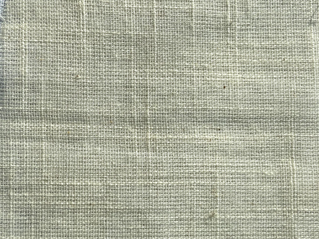 Cream Plain Greige 30s Cotton Slub Fabric