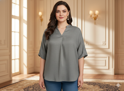 हल्का पीला बेज सादा ग्लेज्ड कॉटन कपड़ा