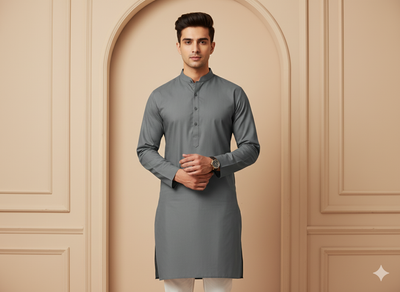 Grey 100% Turkey Giza Cotton Fabric