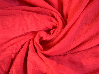 precut-of-1-meter-royal-red-pleated-viscose-georgette-fabric