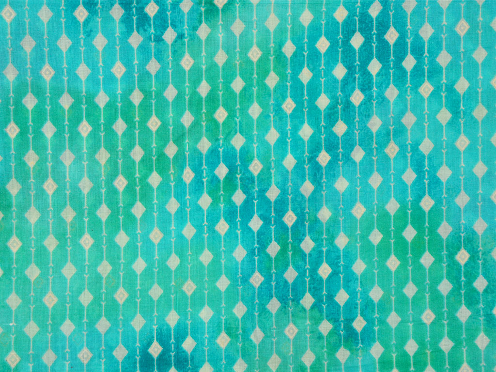 Teal Blue Geometric Pure Mul Mul Cotton Fabrics