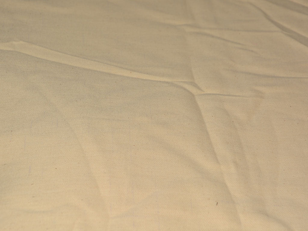 Cream Plain Cotton Canvas Fabric