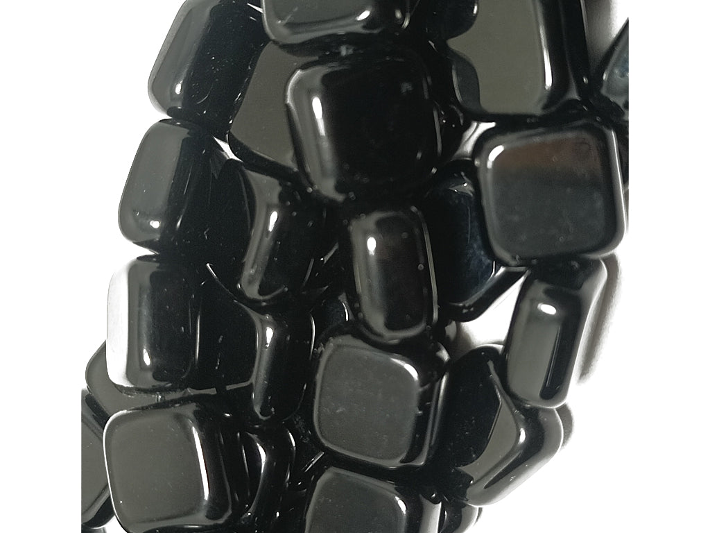 Black Square Natural Stone Beads