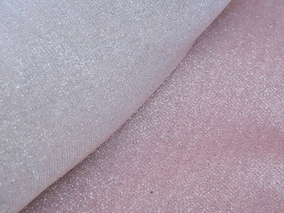 Lavender & Peach Dual Shade Plain Shimmer Bonding Fabric