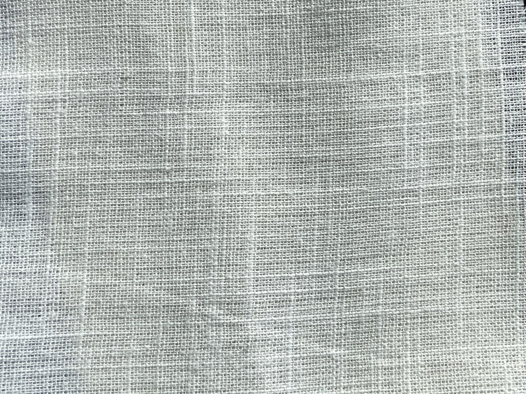 White Plain Dyeable 30s Cotton Slub Fabric (Wholesale)