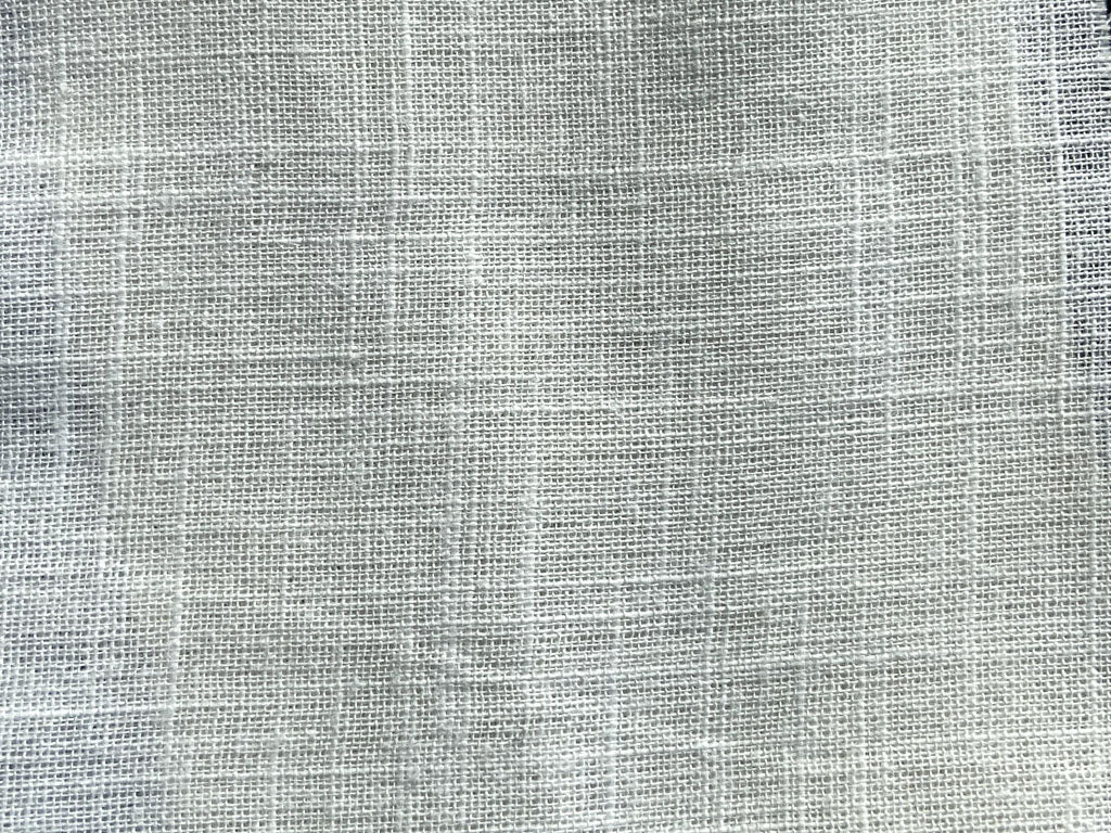 White Plain Dyeable 30s Cotton Slub Fabric