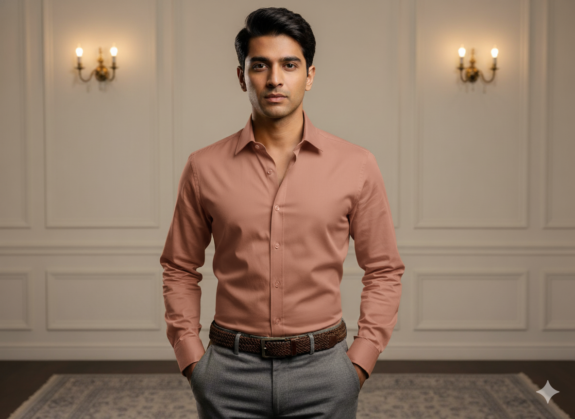 सैंडस्टोन ऑरेंज प्लेन ग्लेज्ड कॉटन फ़ैब्रिक (थोक)